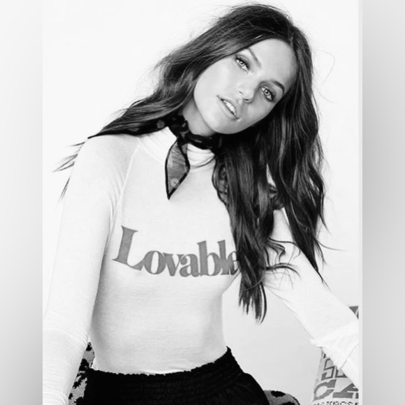 NWT Revolve Daydream Nation | Kiss Kiss Pink 'Lovable' Turtleneck Long-Sleeve - Picture 5 of 6